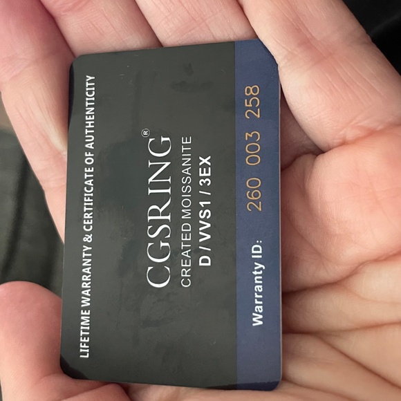 14K White Gold Engagement Ring 1ct Round Moissanite Engagement Rings 14K Hidden - Picture 4 of 4